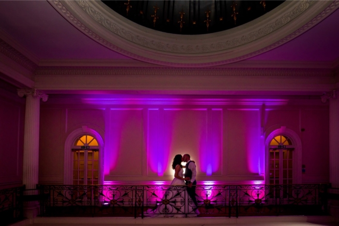 stunning wedding up lighting