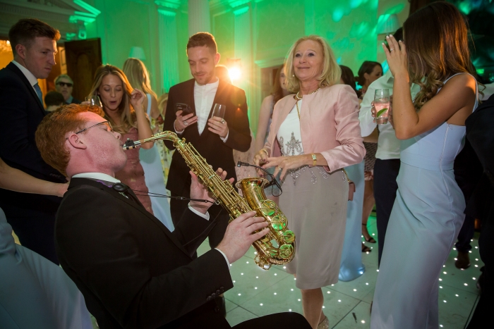 saxophone solo in the crowd