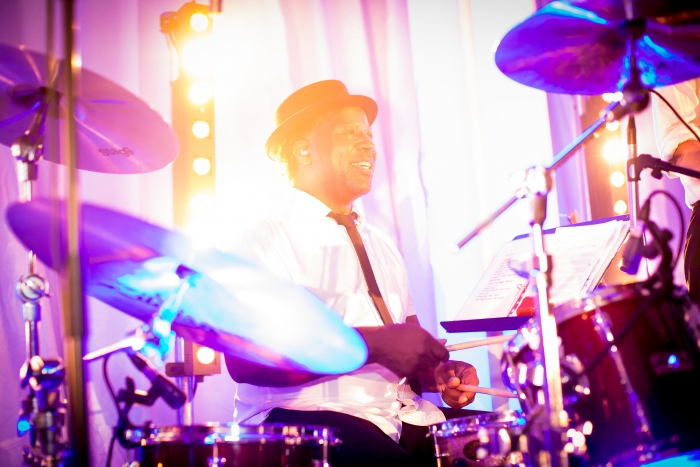 Live drummer at wedding