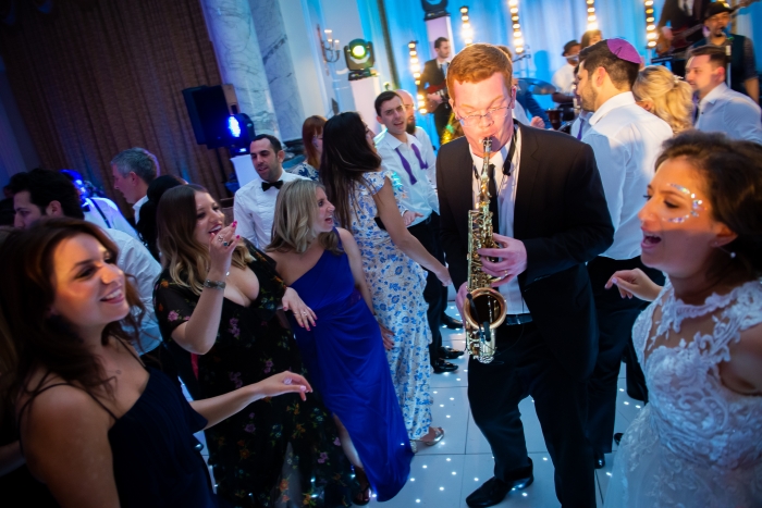 Saxophonist on the Dance Floor