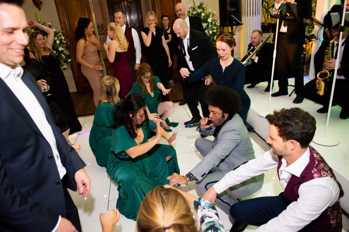 Hedsor House Performing on the Dance Floor Interactive Band