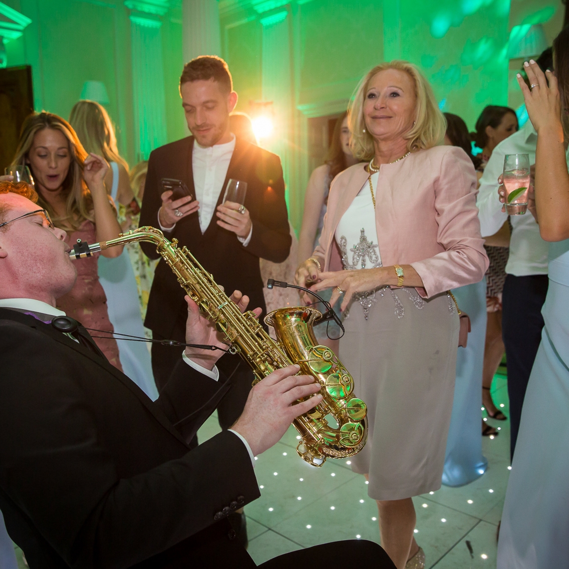 saxophone solo in the crowd