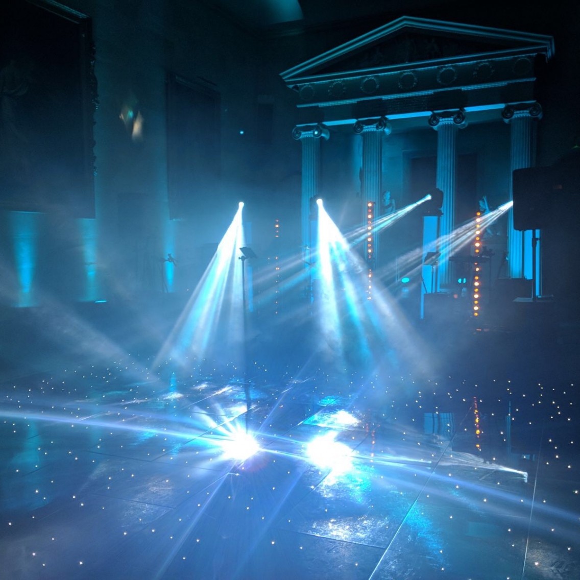 Woburn Abbey Wedding Lighting and Band