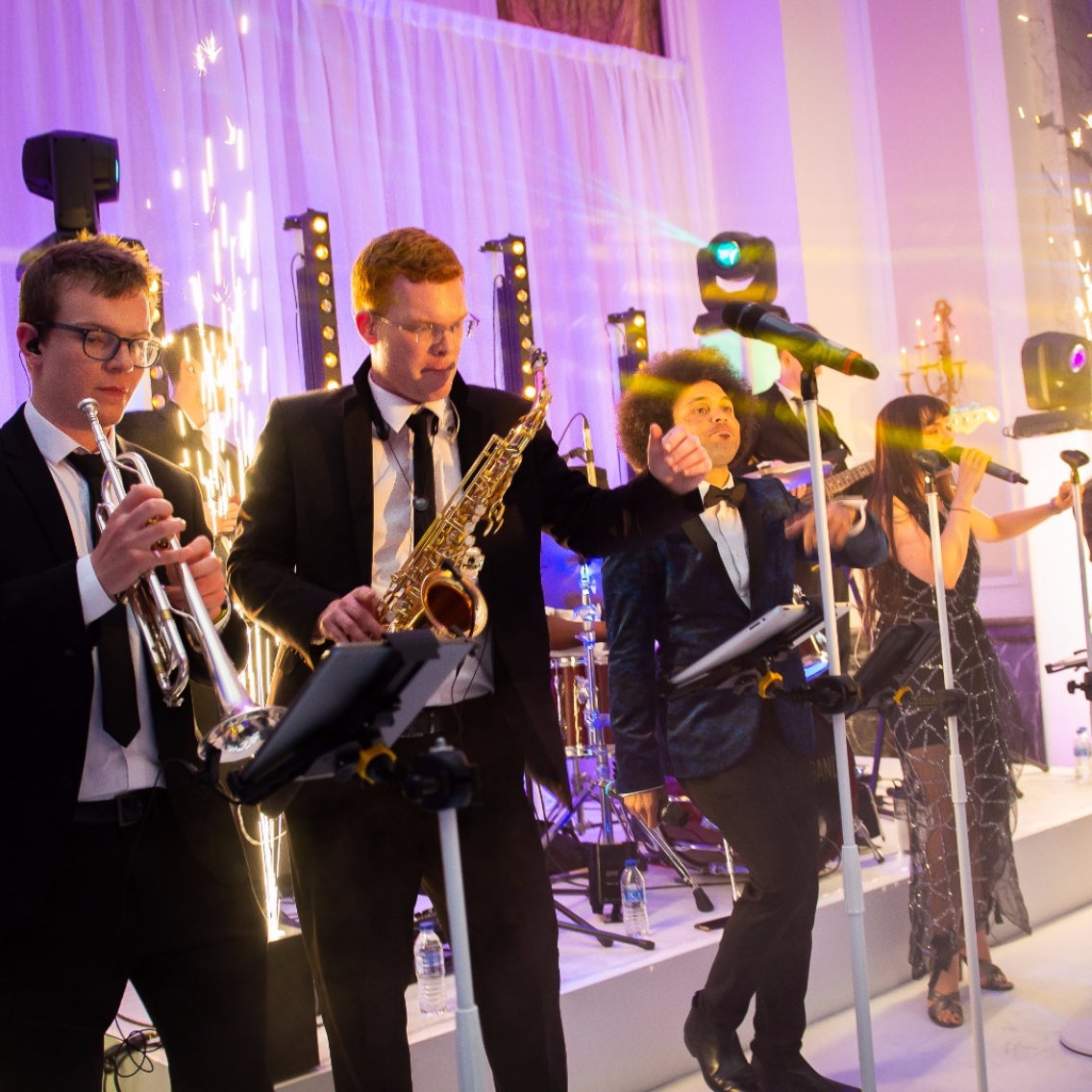 Spark Machines On Stage at Wedding