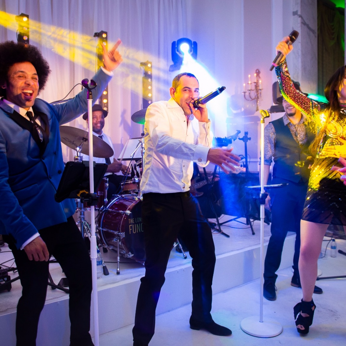 Rapper on Stage at Party